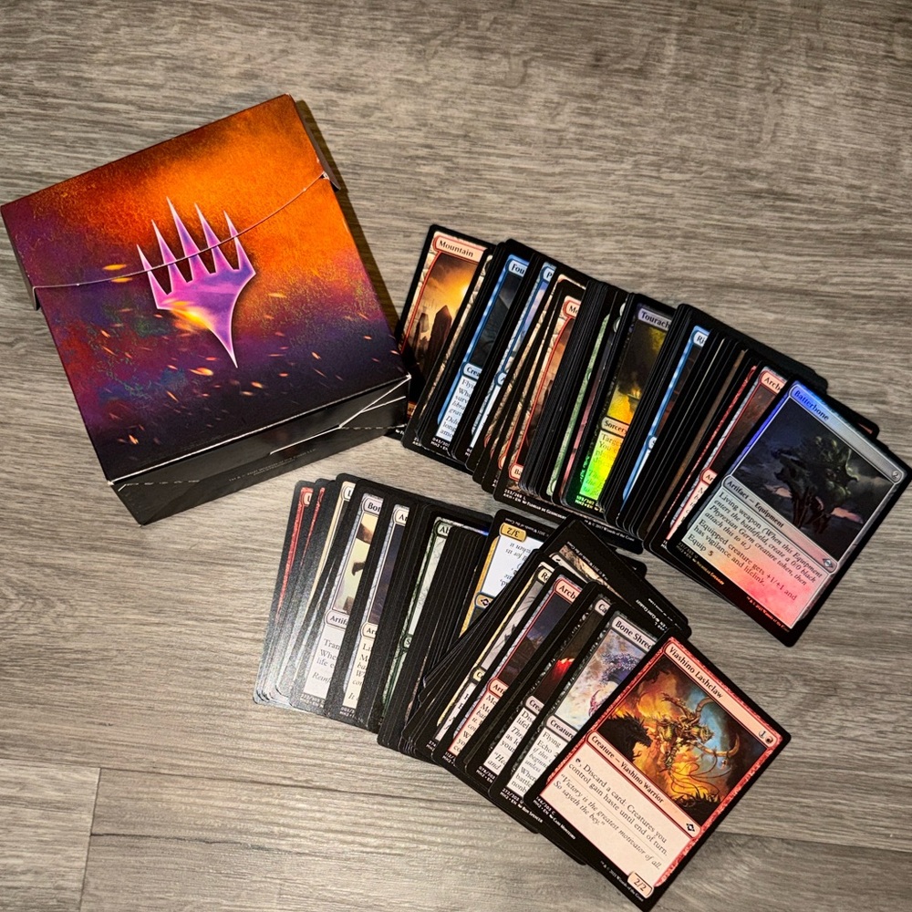 Magic Board Game Cards - Black and Multicolor